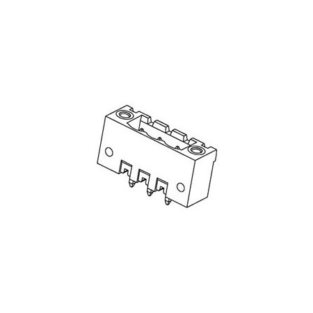 Molex 5.08Mm Euro Header Vert Me Blk Au 5Ckt 395350505